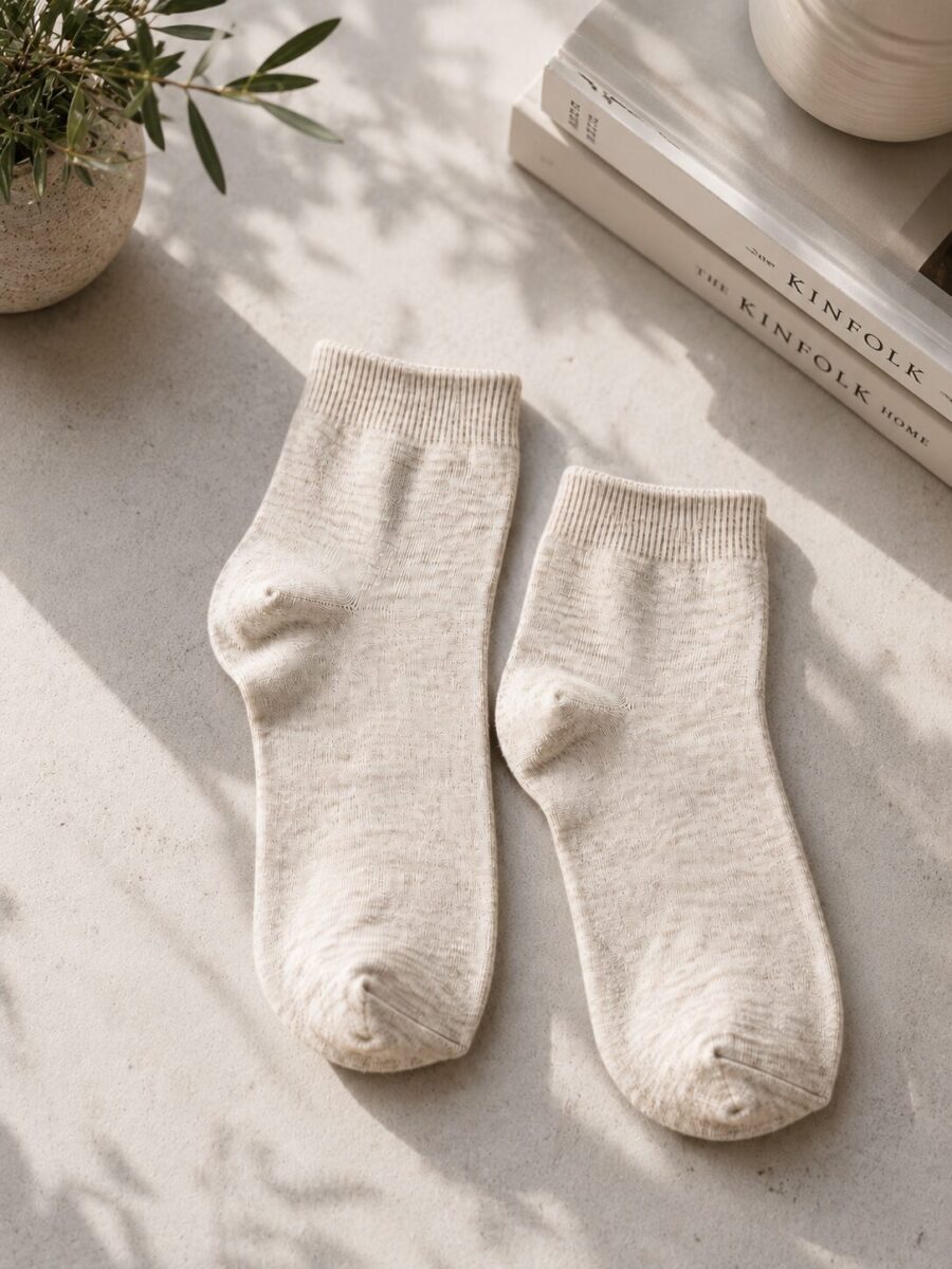 Kurze Socken aus Naturfasern LINAS, WoolLando