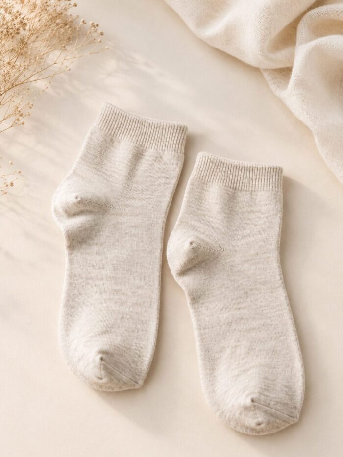 Naturfaser-Kurzsocken-Set (4 Paar) LEINEN, WoolLando