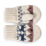 Kinder-Wollfäustlinge BLUE REINDEER, WoolLando