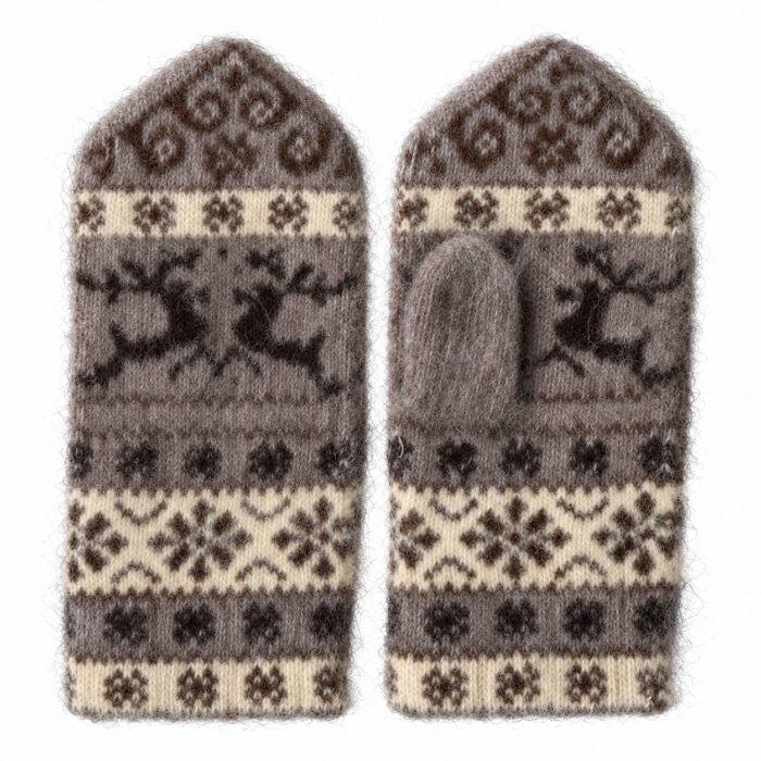 Damen-Fäustlinge aus Merinowolle WINTER, WoolLando