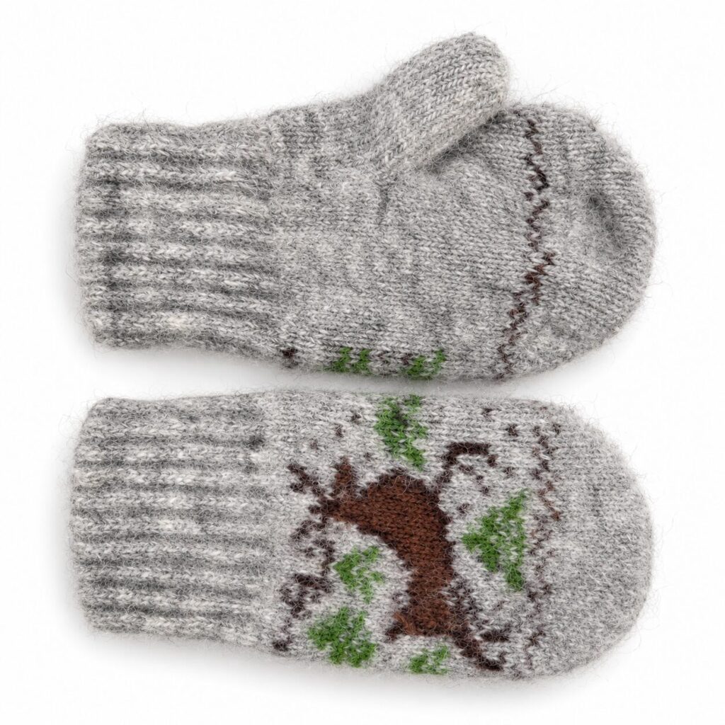 Kinder-Wollfäustlinge RUDOLPH, WoolLando
